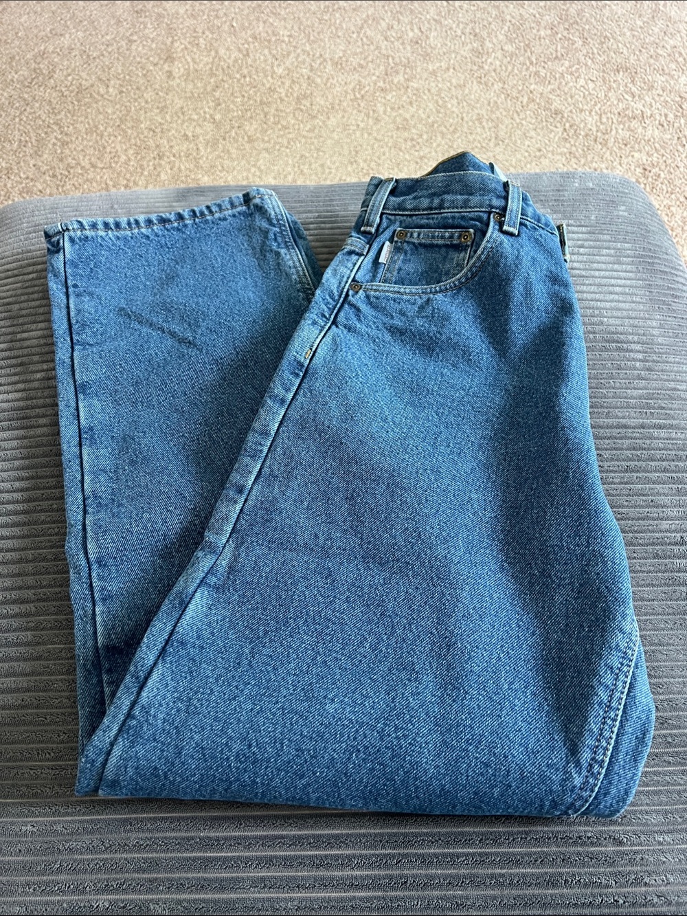 Carhartt Men's Relaxed Jeans in Classic Blue Denim